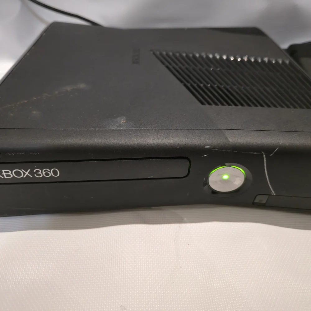 XBOX 360 Console with Black and White Controllers